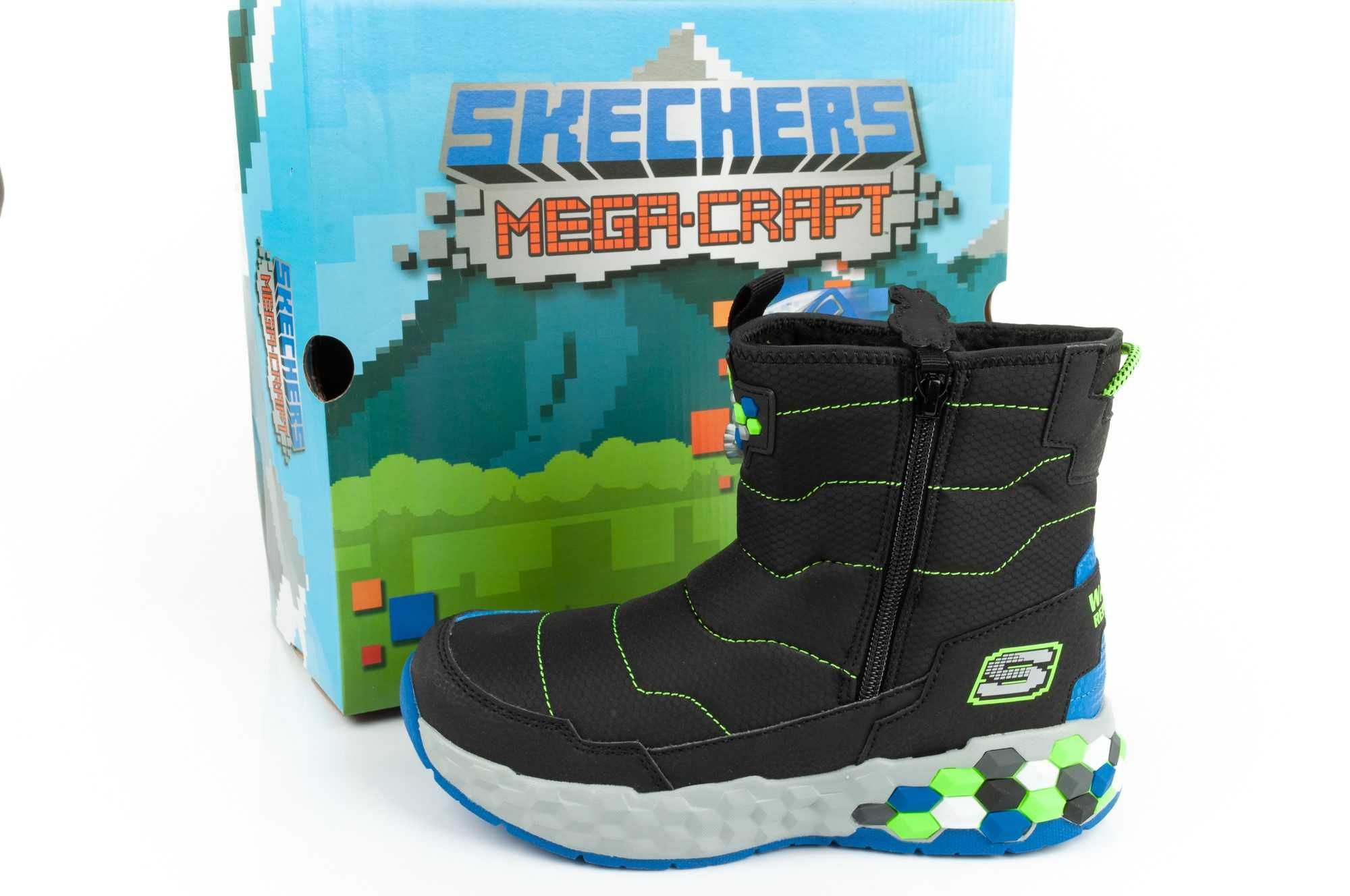 Buty dziecięce śniegowce Skechers [402216L/BBLM] r.