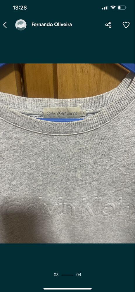Camisolas Calvin Kleans 2=15€