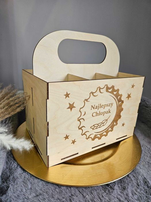 Prezent na dzień Chłopaka skrzynka na piwo grawer