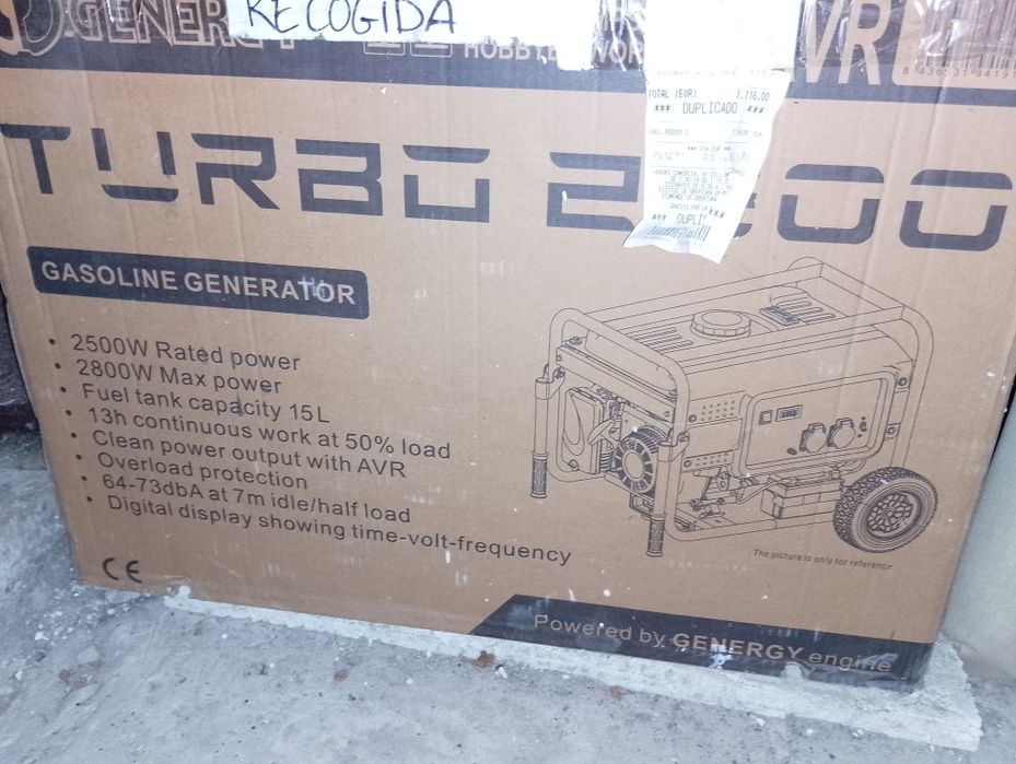 Генератор Energy turbo 2800