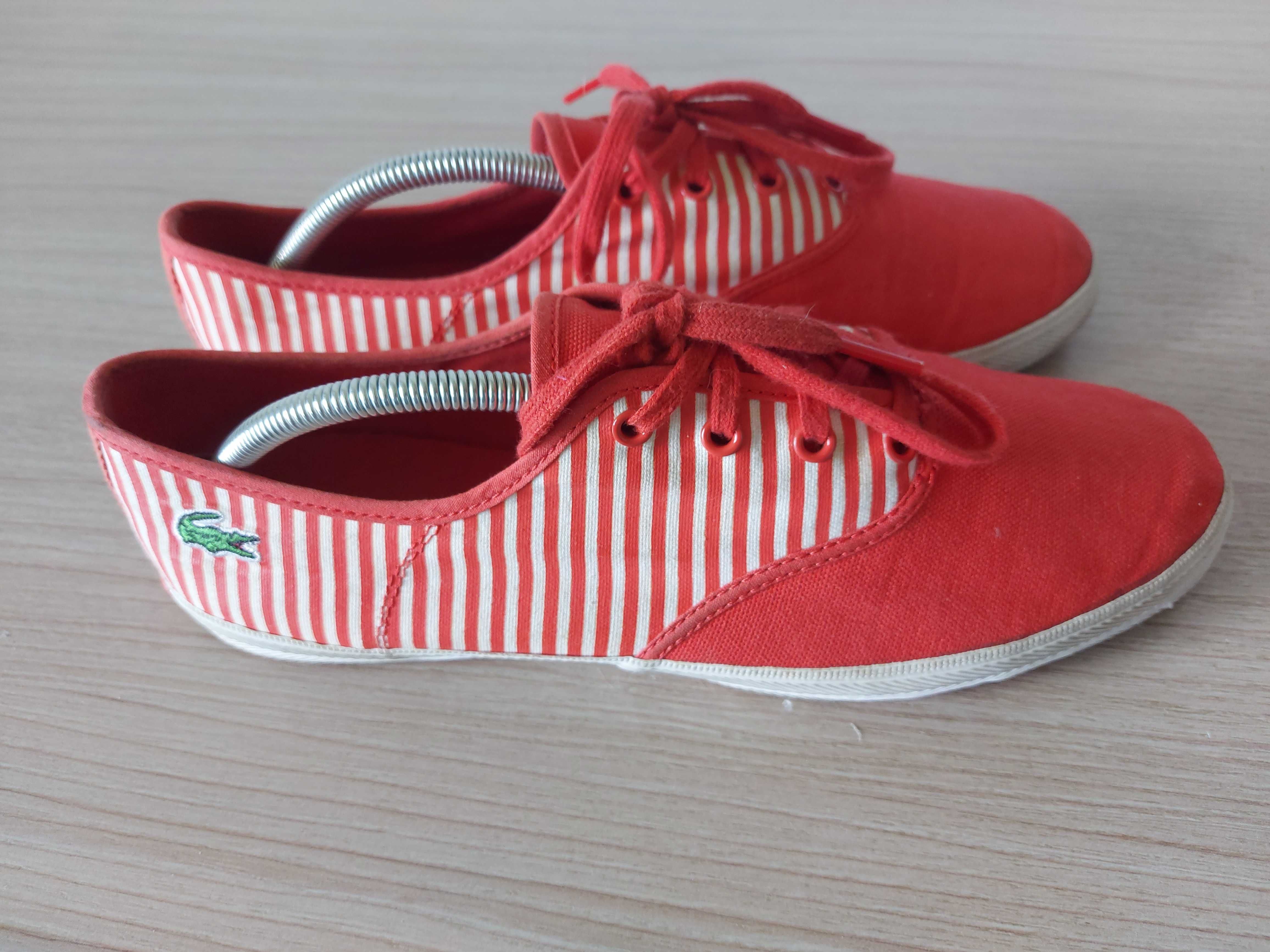 Lacoste Gambetta SPL SPW trampki męskie czerwone rozmiar 42 - 27cm
