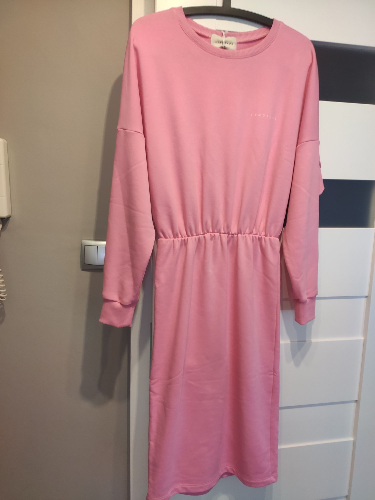 Sukienka dresowa ołówkowa Lemonada różowa rozmiar S / 36