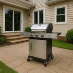 Grill gazowy QL-09 / Duży ruszt / Stal nierdzewna / Kółka / PROMOCJA