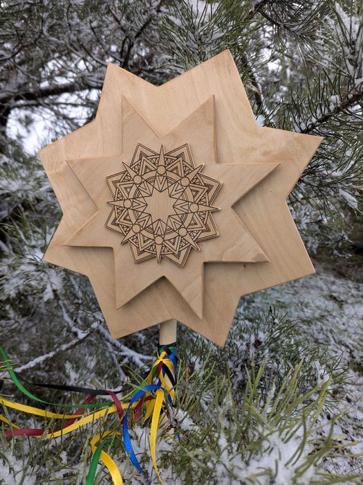 Різдвяна зірка на вертеп зоря для коляди колядка звізда щедри Різдво