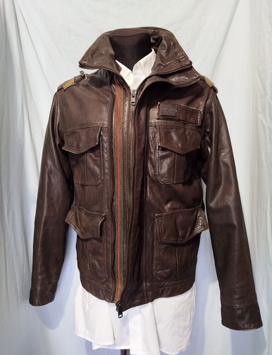 Куртка кожаная мужская Superdry р. Medium