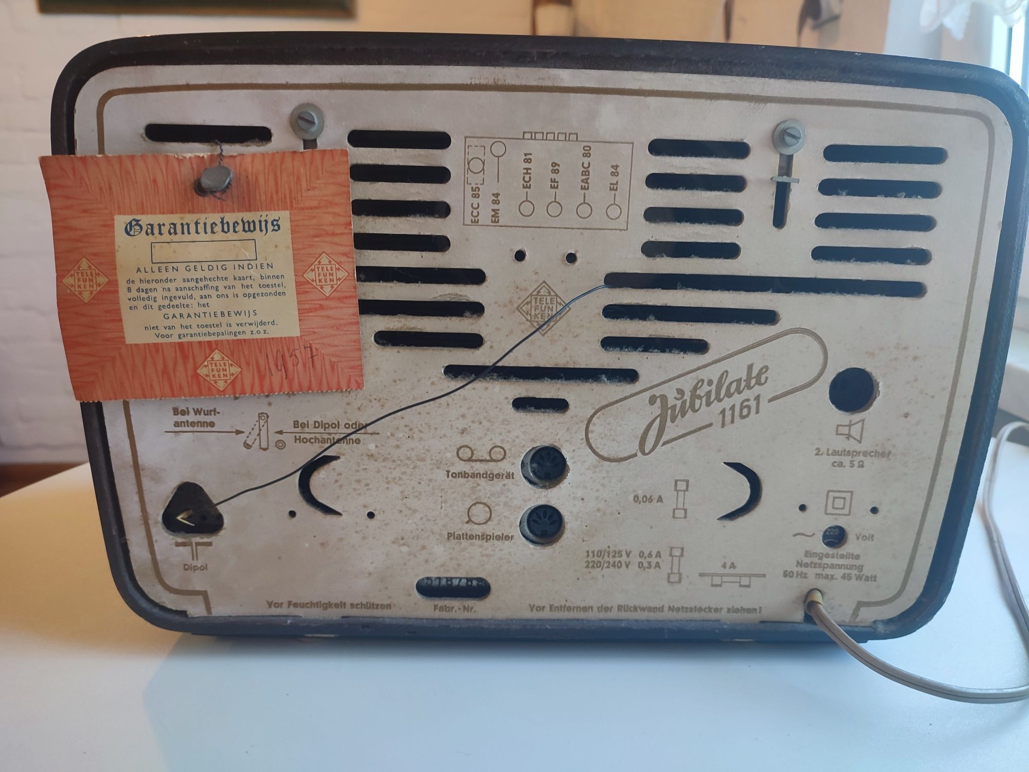 Retro stare Telefunken Jubilate 1161