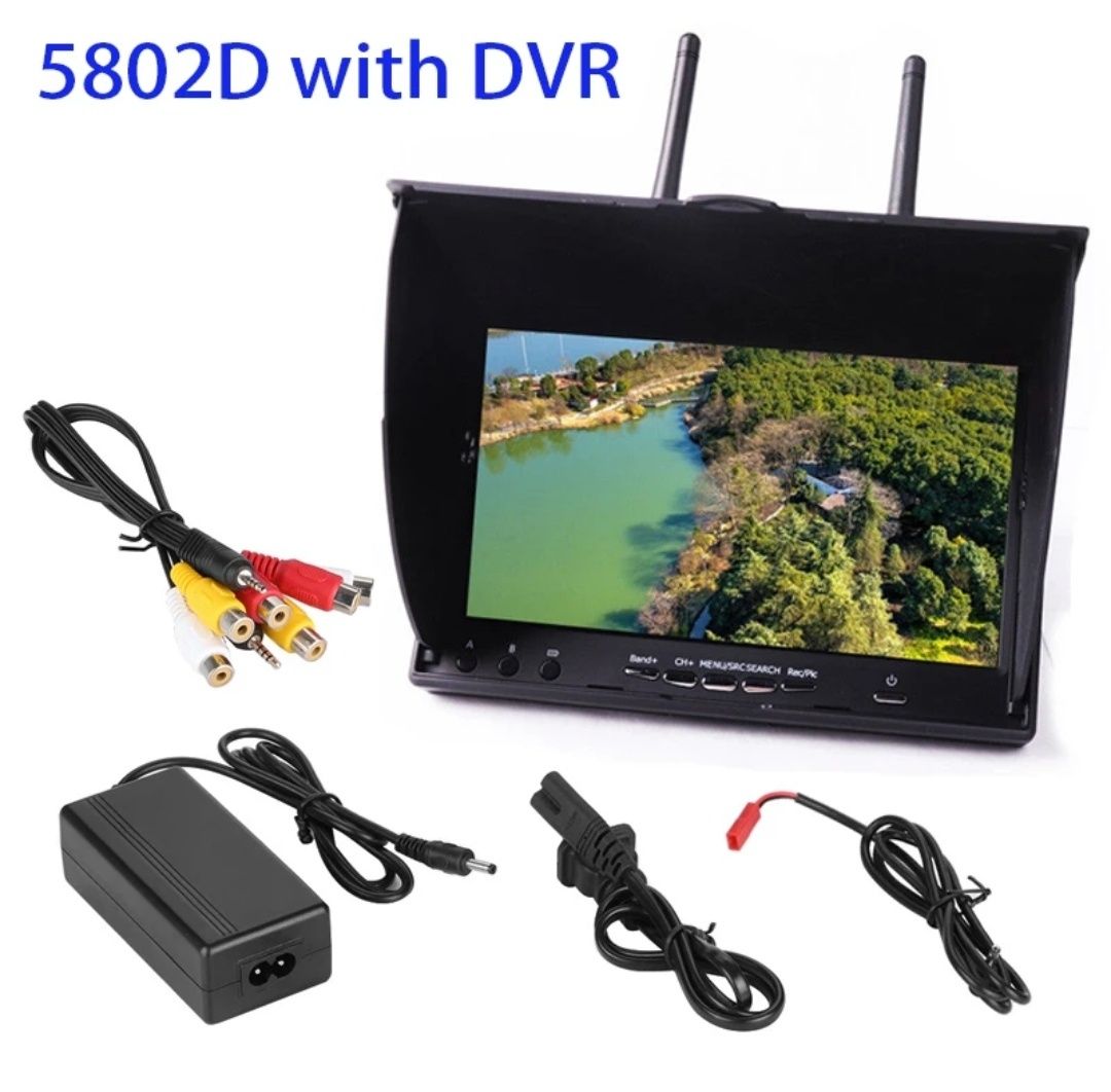 Монітор FPV 7'' LT580 2D 40CH з DVR 5.8