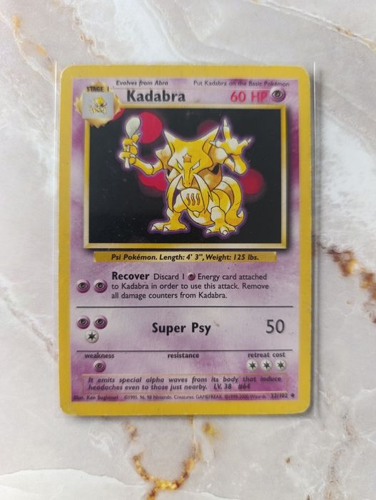 Kadabra Base set karta pokemon BS 32