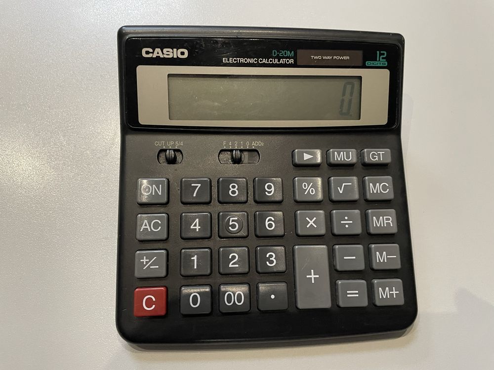 Калькулятор CASIO D-20M 12-розрядний