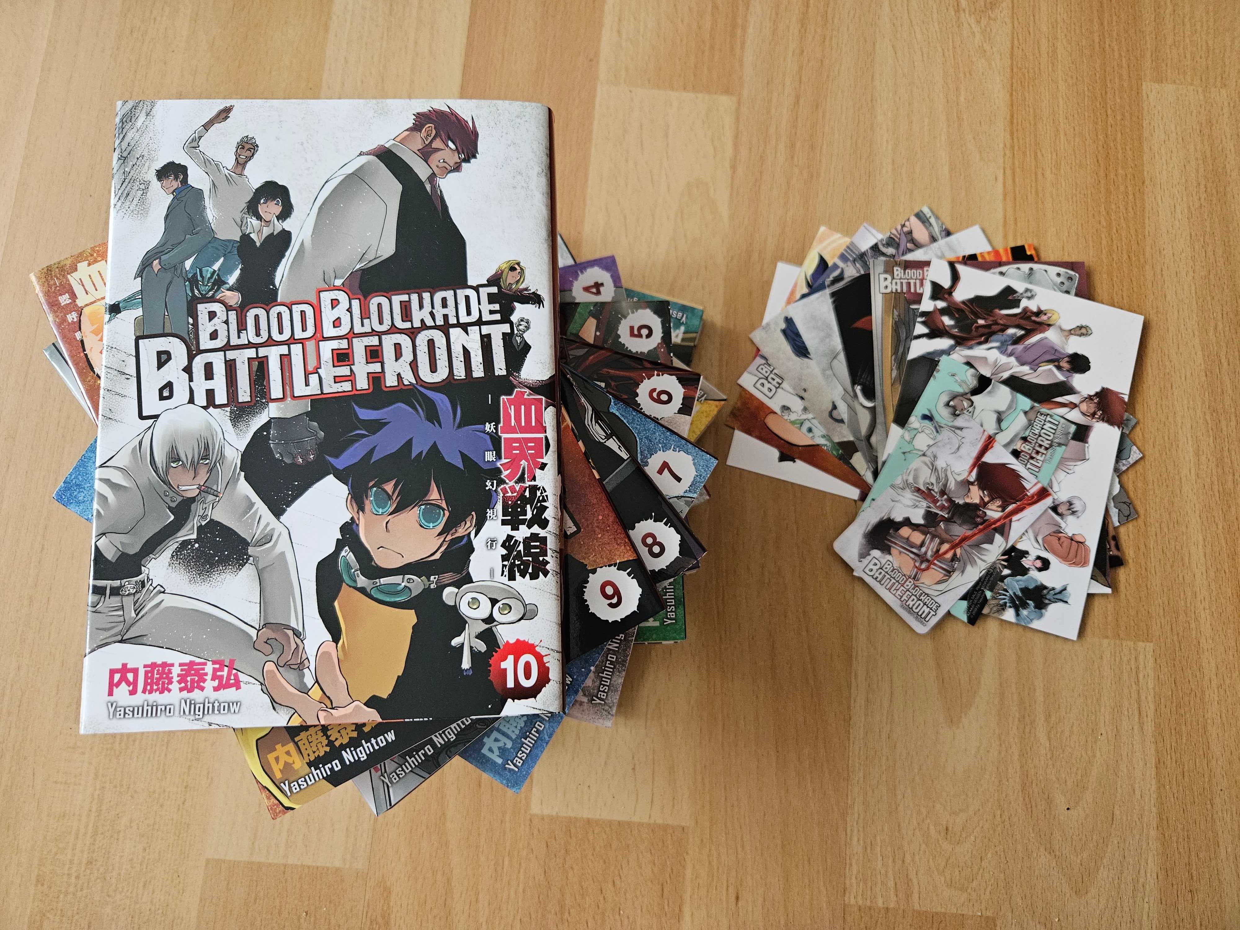 Manga Blood Blockade Battlefront, tomy 1-10 (komplet) + dodatki