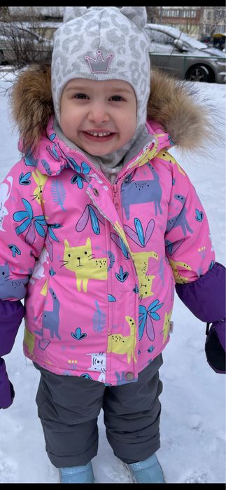 термо-комбінезон ,напівкомбінезон для  дівчинки lassye (аналог Reima)