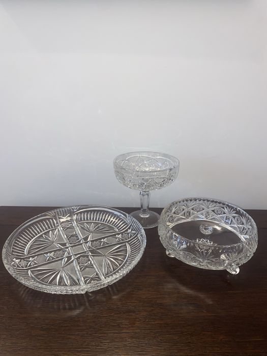 Salaterki miski naczynia kryształowe