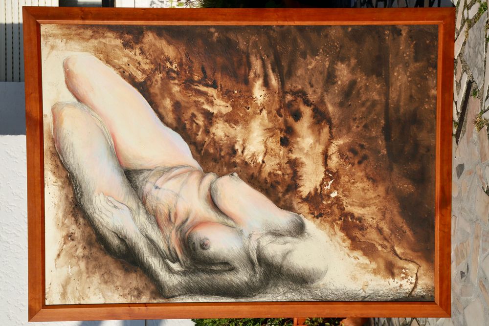 Pintura da artista Cristina Lima