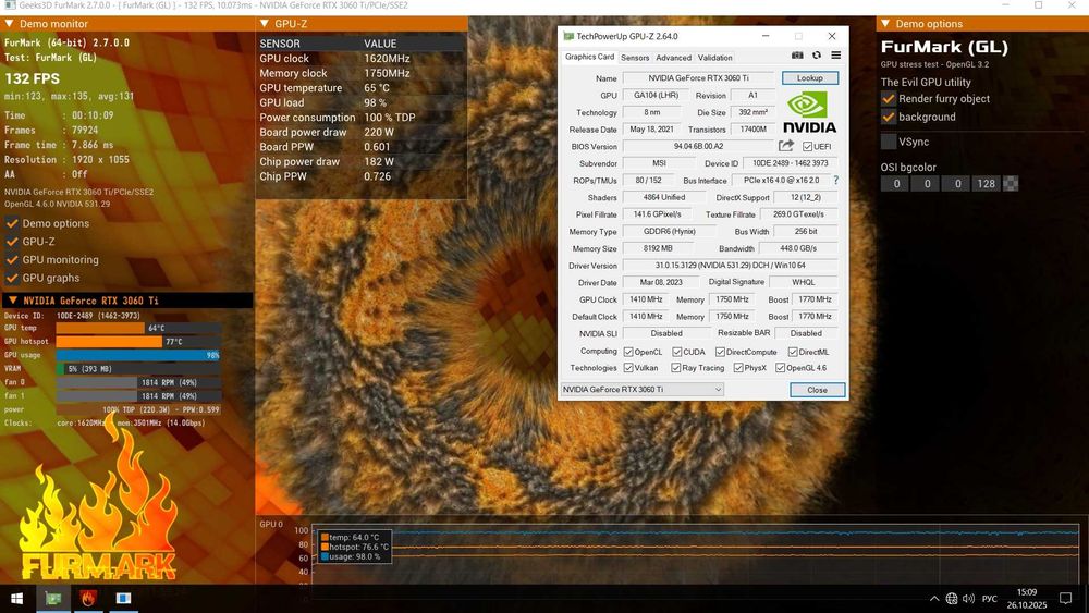 Видеокарта MSI 3060Ti