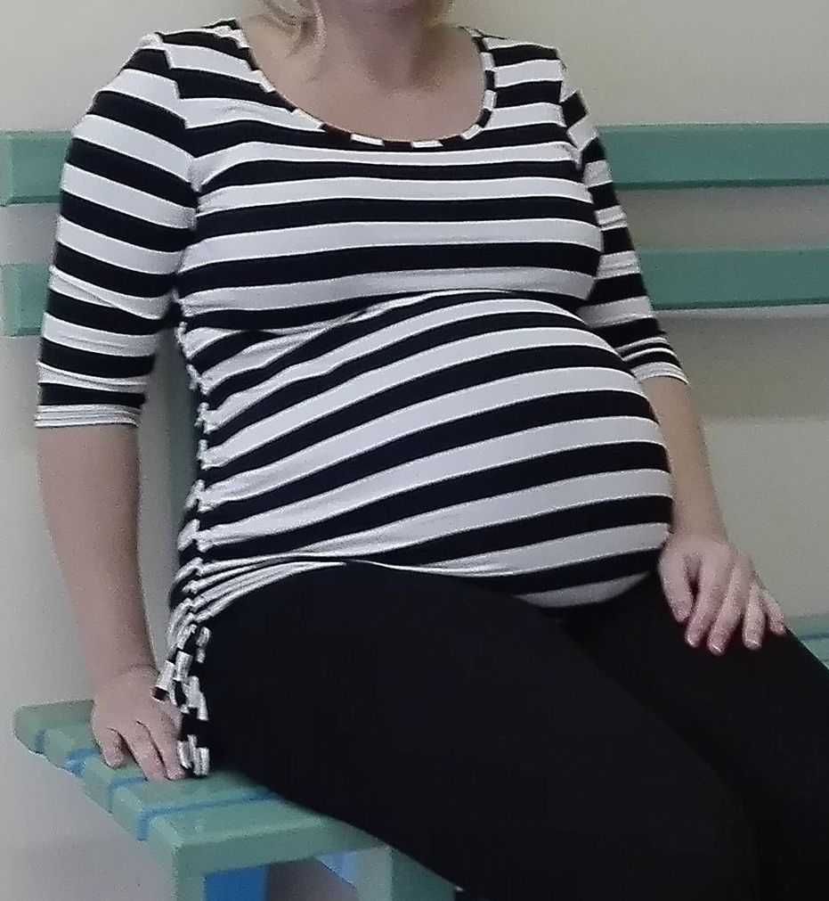 bluzka tunika ciążowa w pasy*Maternity New Look*38/40 M/L