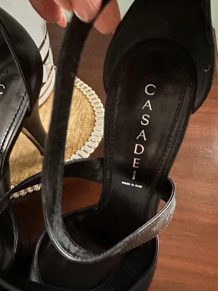 Czarne buty Casadei 39 rozmiar