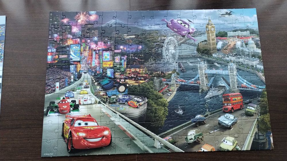 40 zł za 3x puzzle Disney Cars Trefl wiek 5+ i 6+