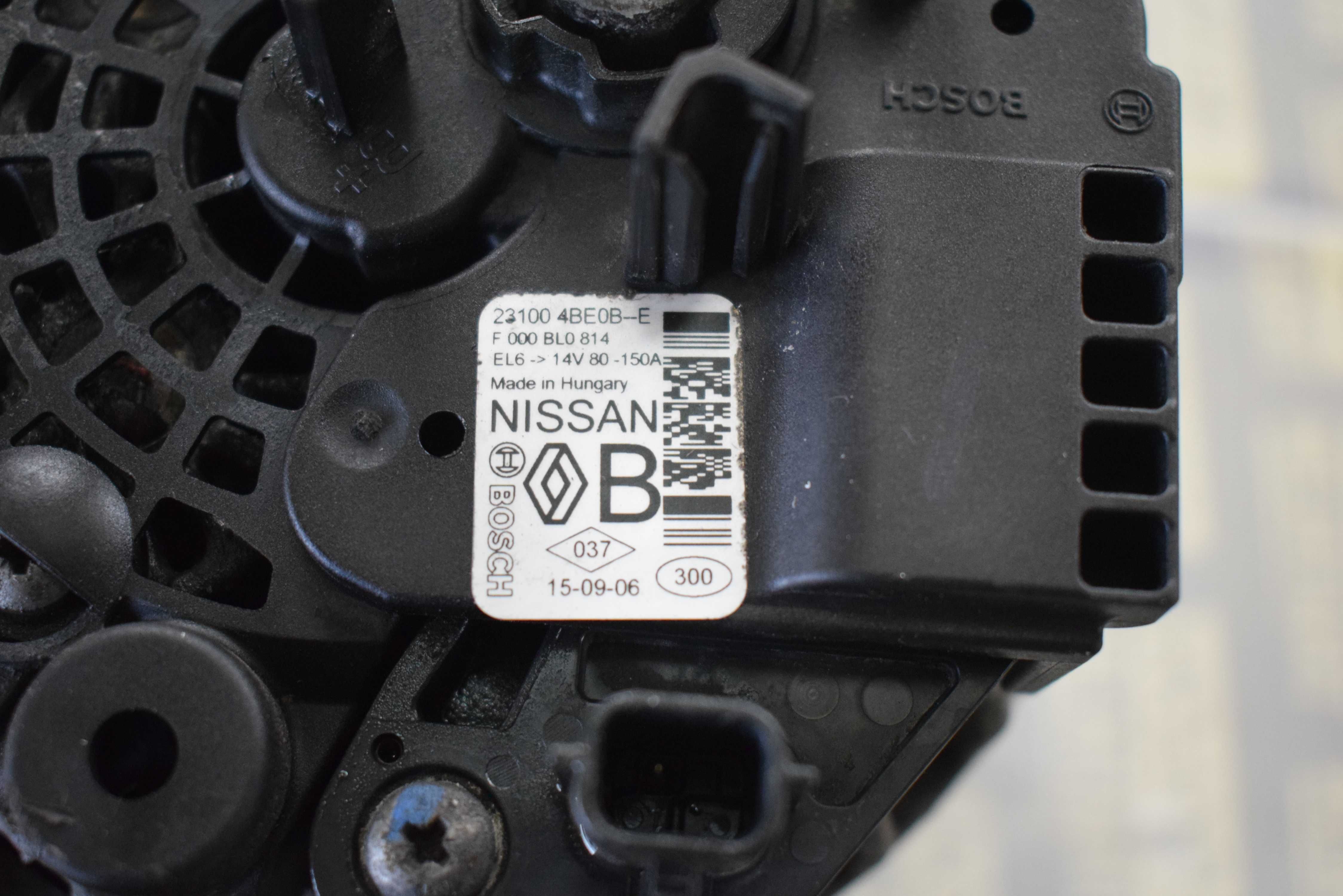 alternator NISSAN QASHQAI J11 1.2 T-DIC 15R.23100-4BE0B