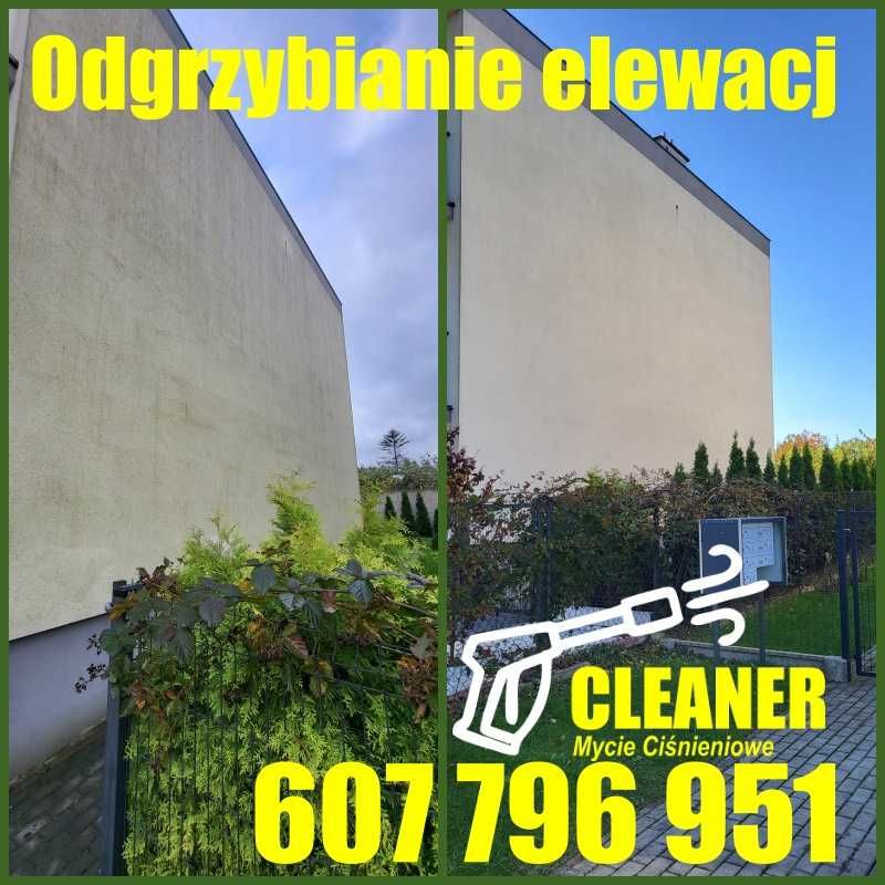 Mycie dachu, elewacji, kostki brukowej