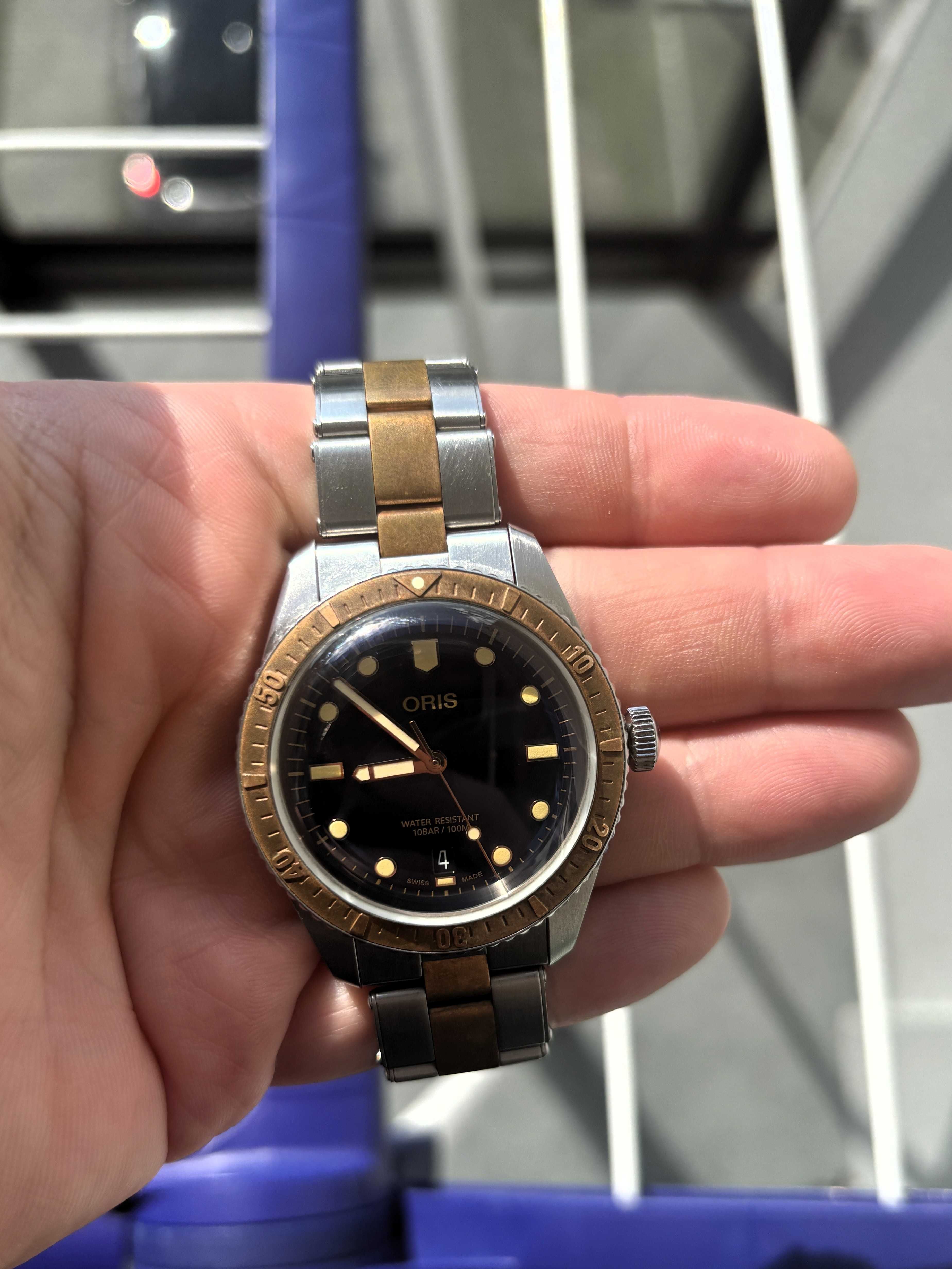 Zegarek męski automatyczny Oris Divers Sixty-Five 65 Bronze