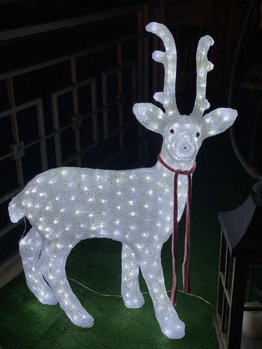 Renifer LED akrylowy dekoracja swiateczna