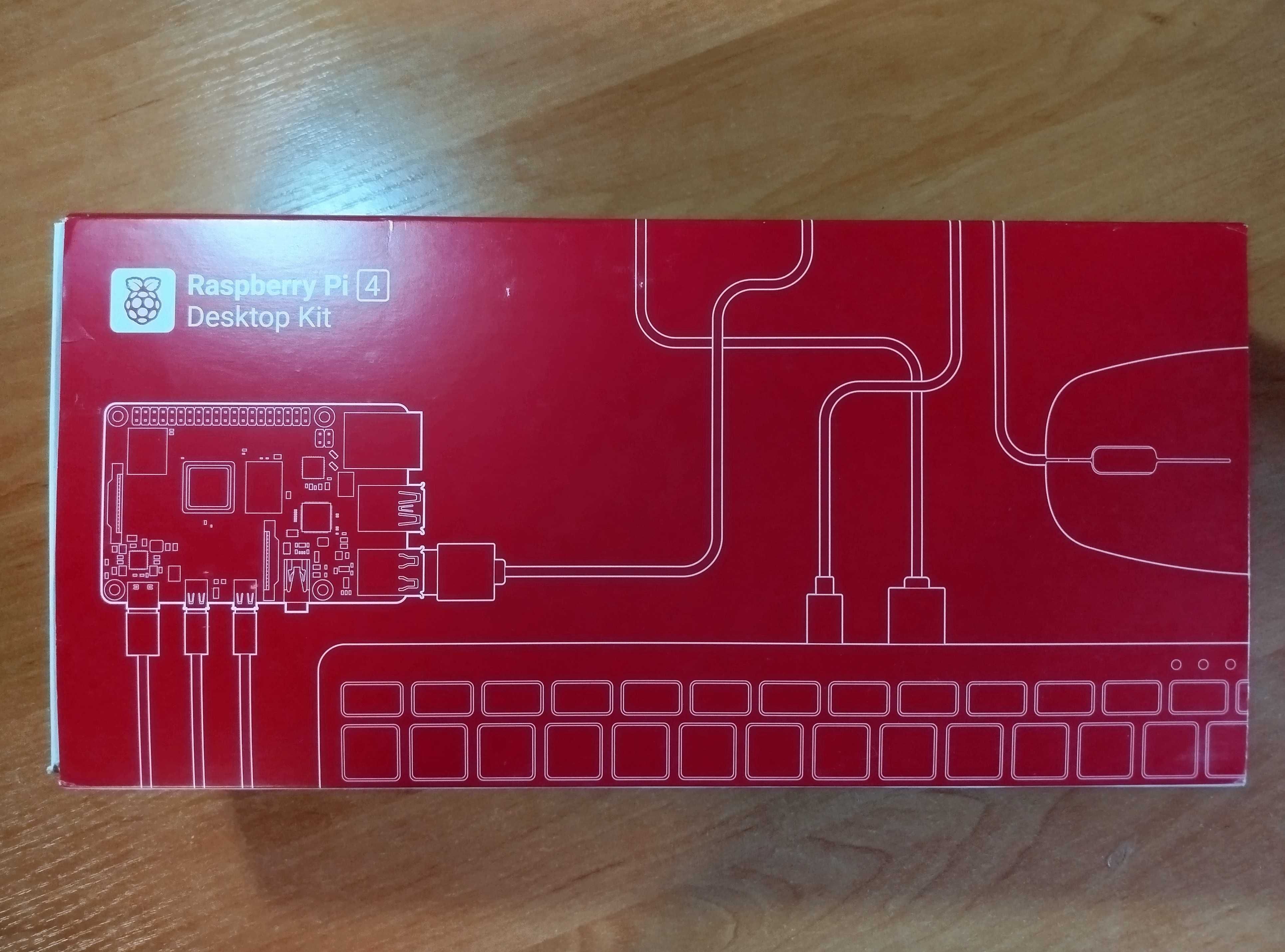 Клавиатура, мышка, корпус от набора Raspberry Pi 4 Dekstop Kit