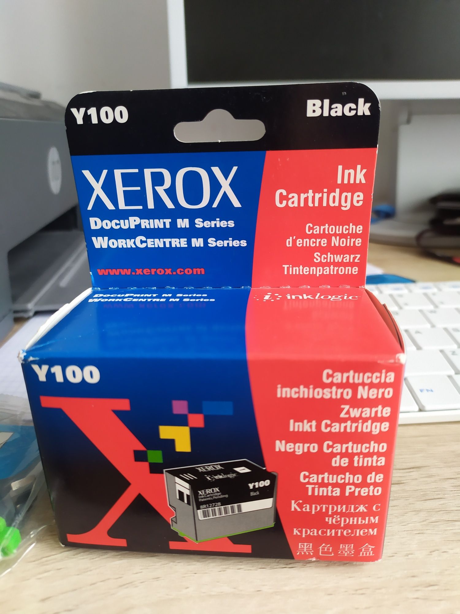Xerox Y100 czarny tusz do drukarki atramentowej Oryginalny