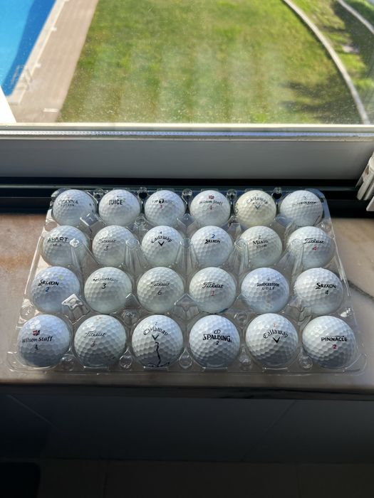 Bolas de golf em bom estado