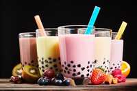 Кульки Bubble Tea «Маракуйя» 1,8кг, Бабл Ті,ВОМОНД «Карамель».Трубочки