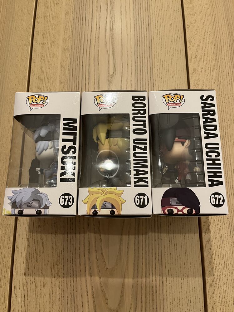 Vendo 3 Funko Pop de Boruto/Naruto