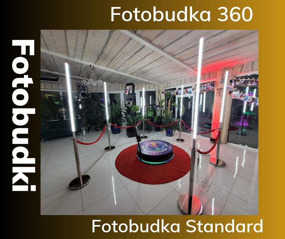 Fotobudka 360. Ciężki Dym. Pirobanery. Napisy. Fontanny Iskier.