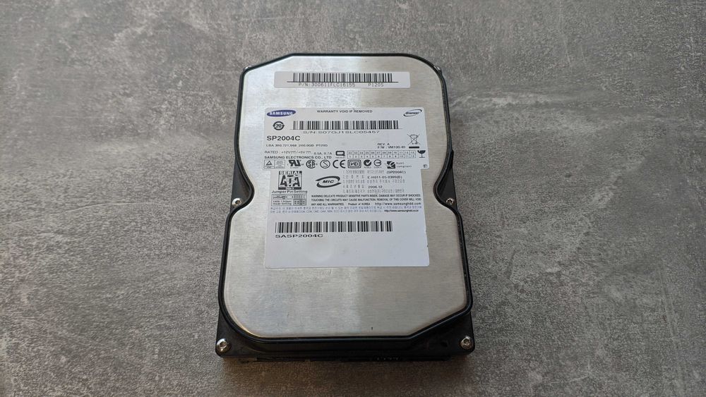 Жорсткі диски (HDD) Samsung (SP2004C) / Western Digital (WD2500AAJS)