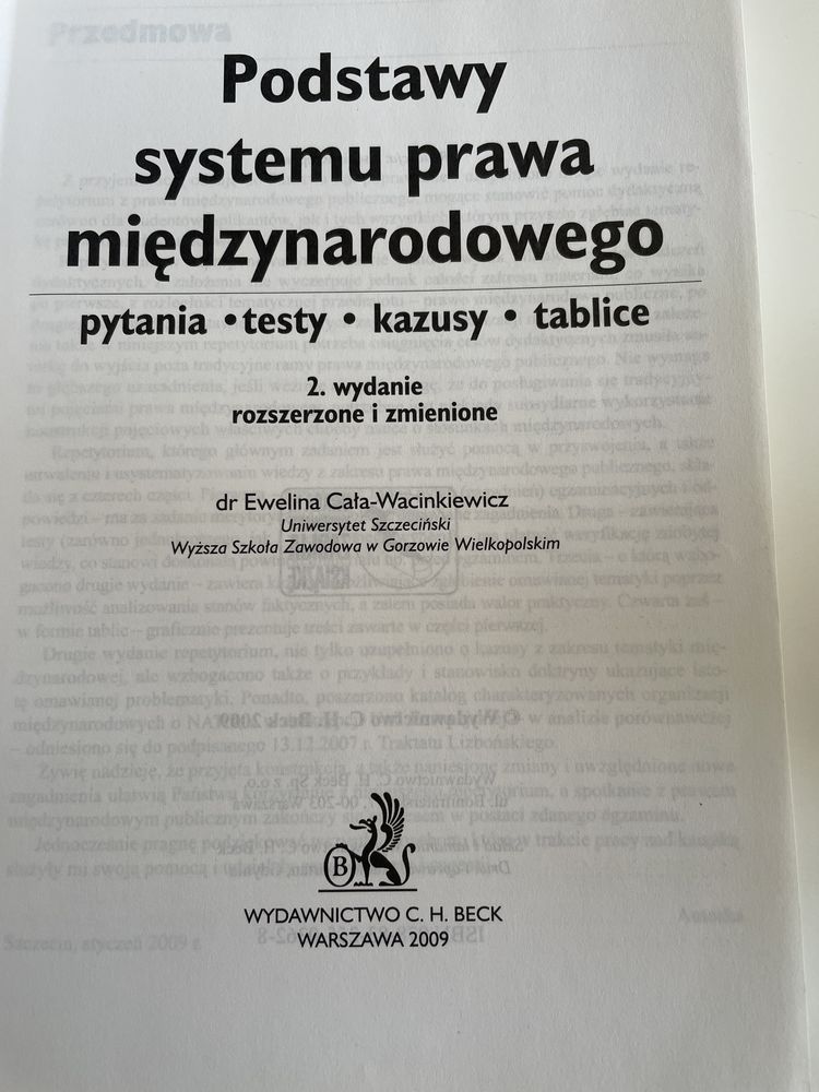 Podstawy systemu prawa międzynardowego Ewelina Cała - Wacinkiewicz