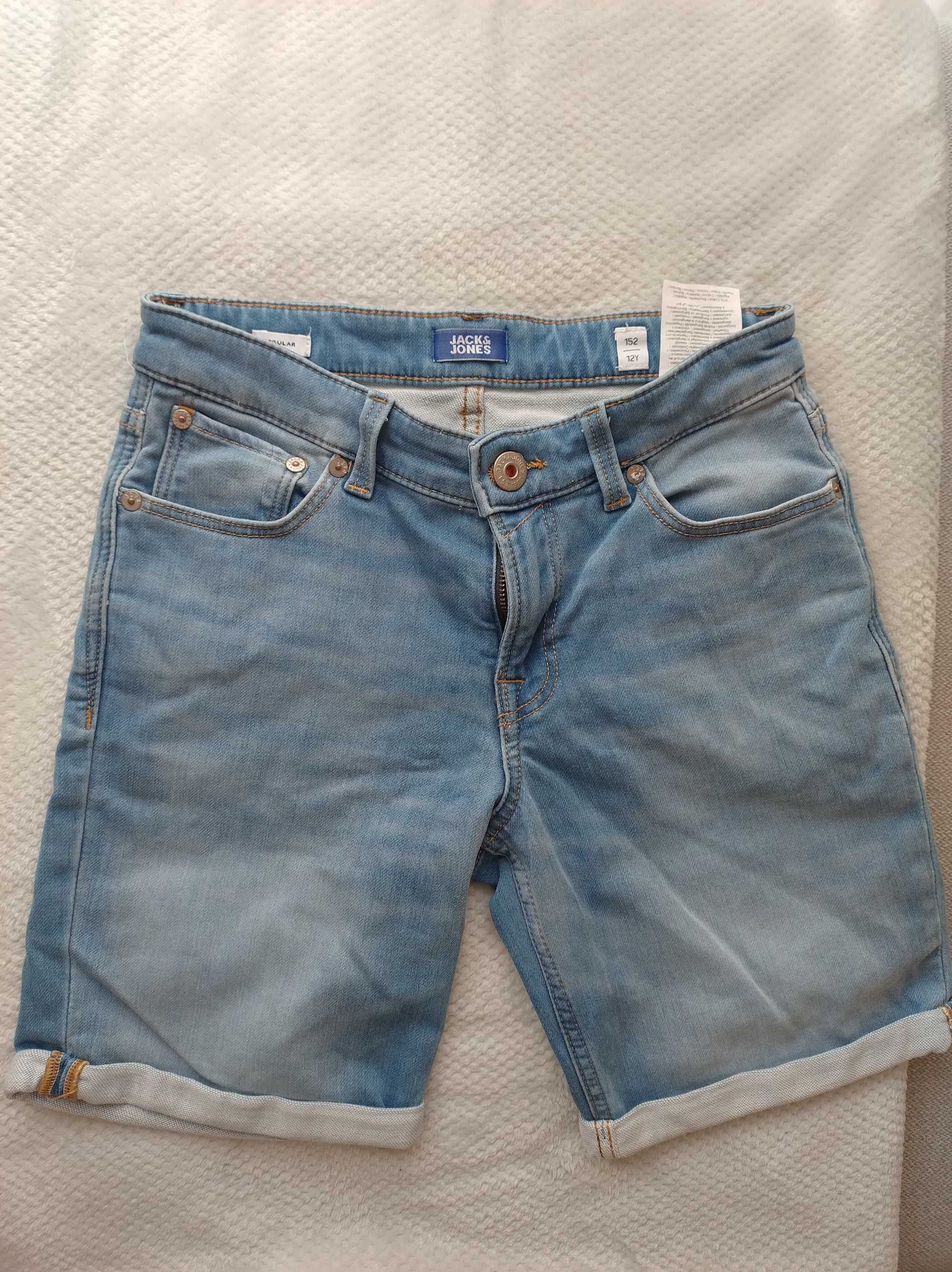 Spodenki dla chłopca Jack&Jones jeansowe 152 cm -12 lat