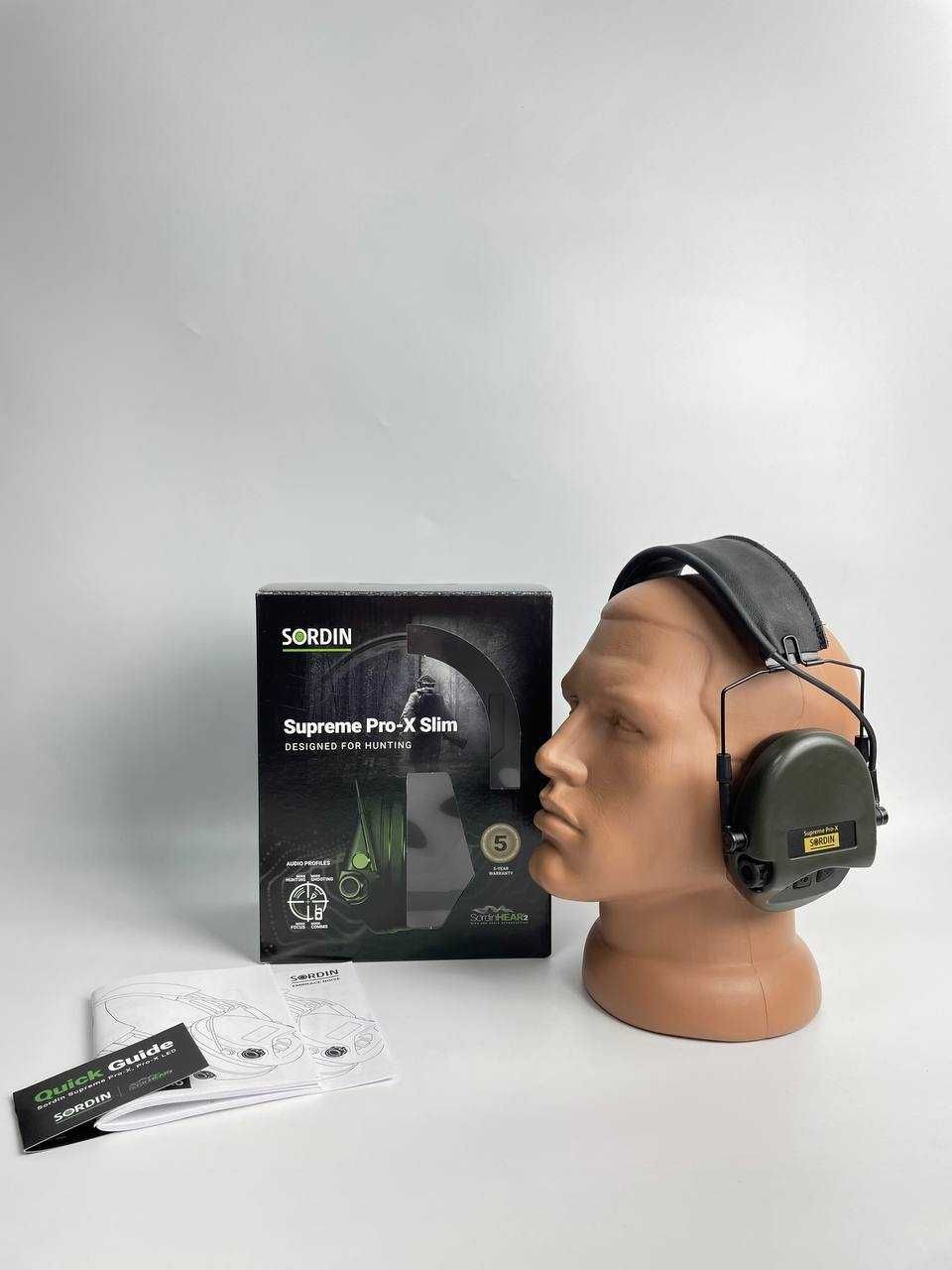 Активні навушники Sordin "Supreme Pro-X Slim", Green, арт: 42028