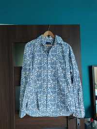 Męska koszula bawełniana wzory błękit Marc O'Polo r. M/L