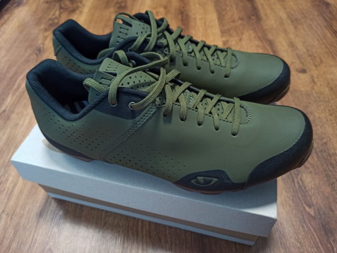 Buty rowerowe GIRO Privateer Lace Olive Green 45 29cm MTB Gravel SPD