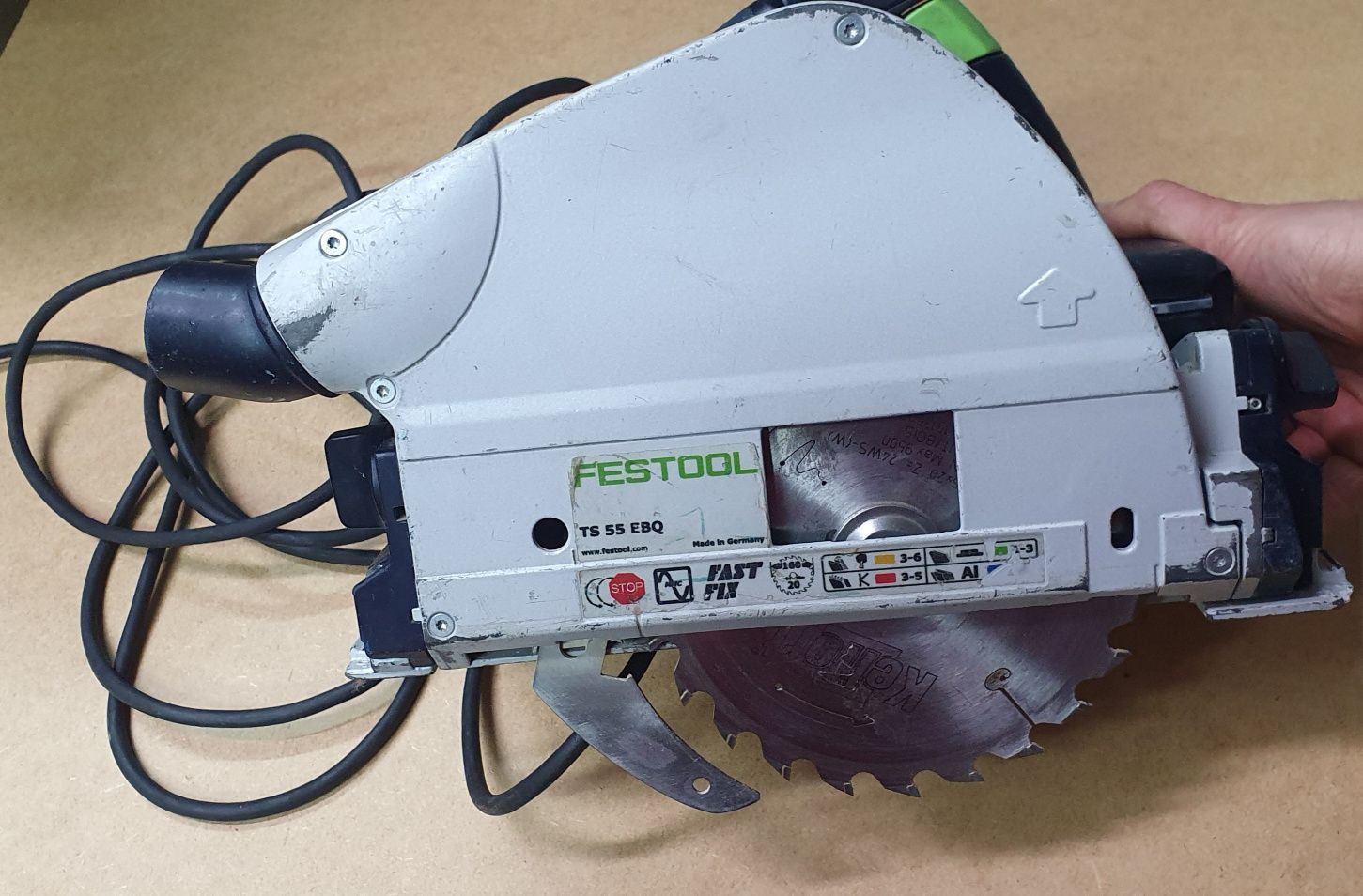 Zagłębiarka festool ts55 ebq plug it druga tarcza do drewna gratis