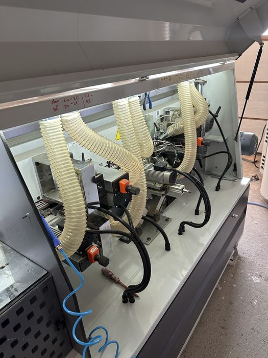 Okleiniarka, oklejarka, frez wstępny + zarabianie naroży