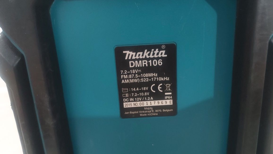 Магнітола будмайданчика MAKITA DMR106 10.8 / 14.4 / 18V 0Aku Li-Ion