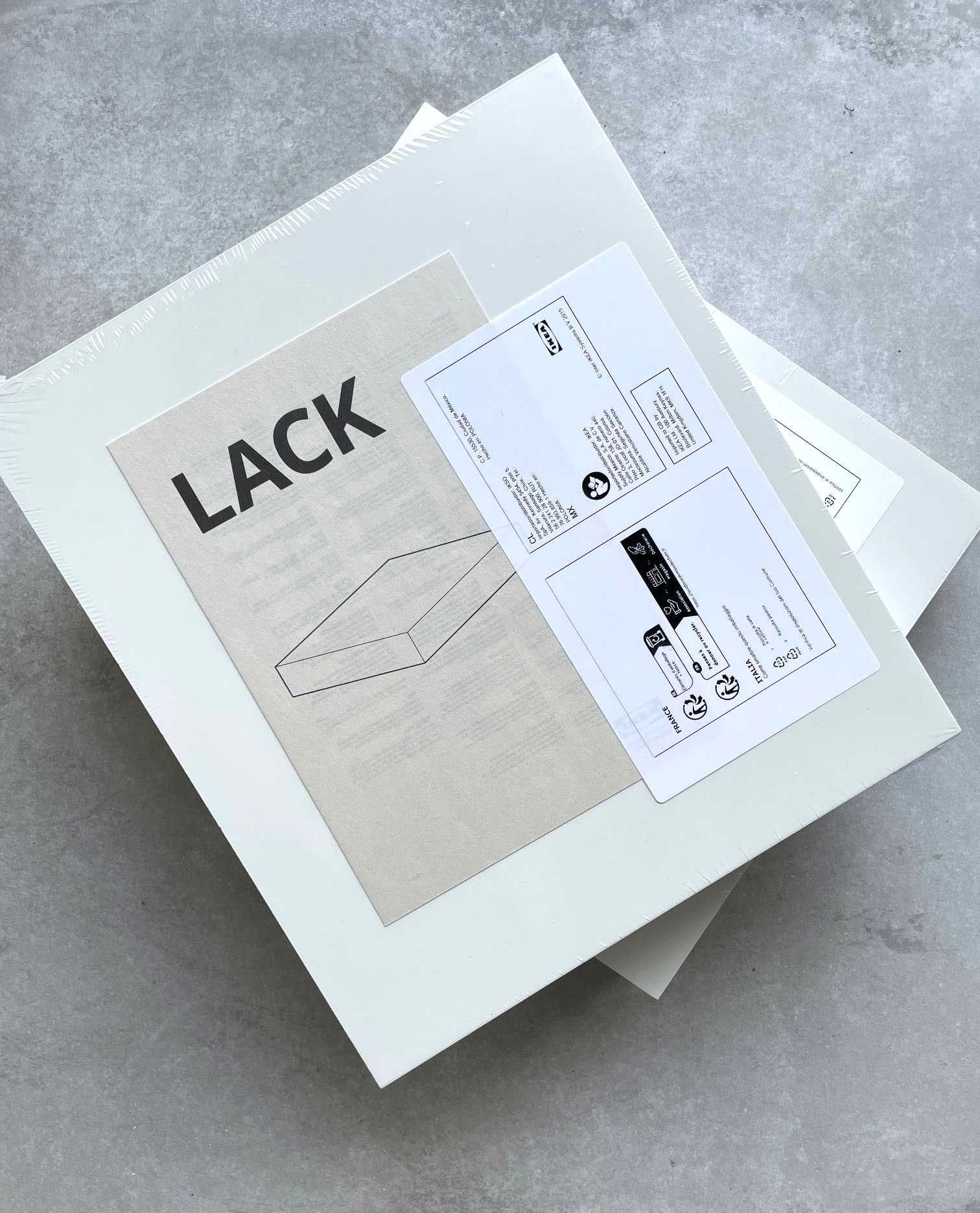 Półka LACK Ikea 30 x 26 cm kolor biały 2 szt.