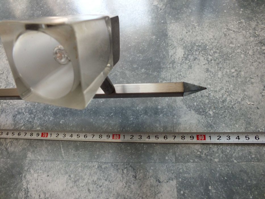 lampa sufitowa KANLUX 90cm metal satyna,4 szklane klosze obrotowe 230V