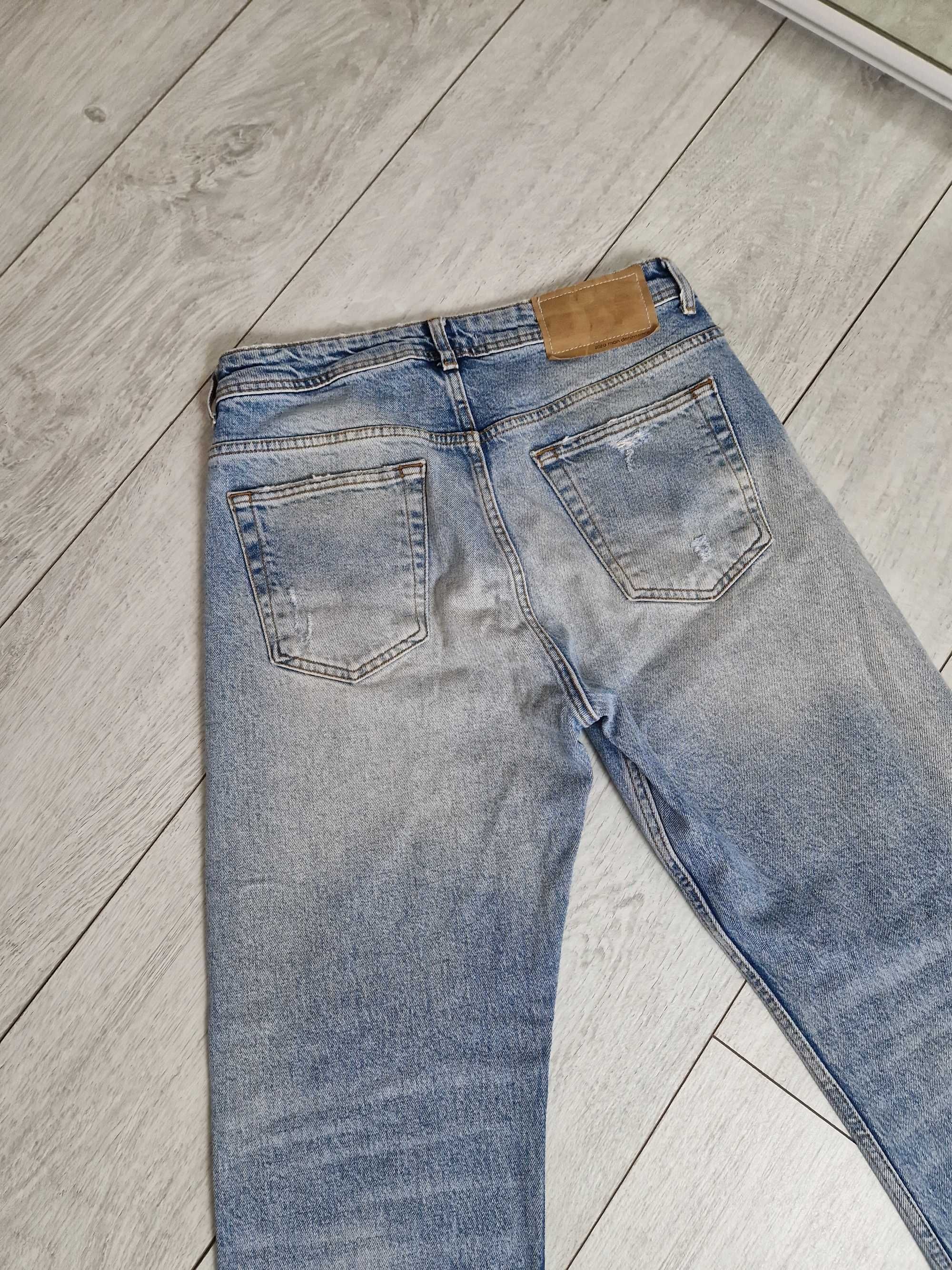 Zara męskie spodnie jeansowe dżinsowe jeansy dżinsy 38