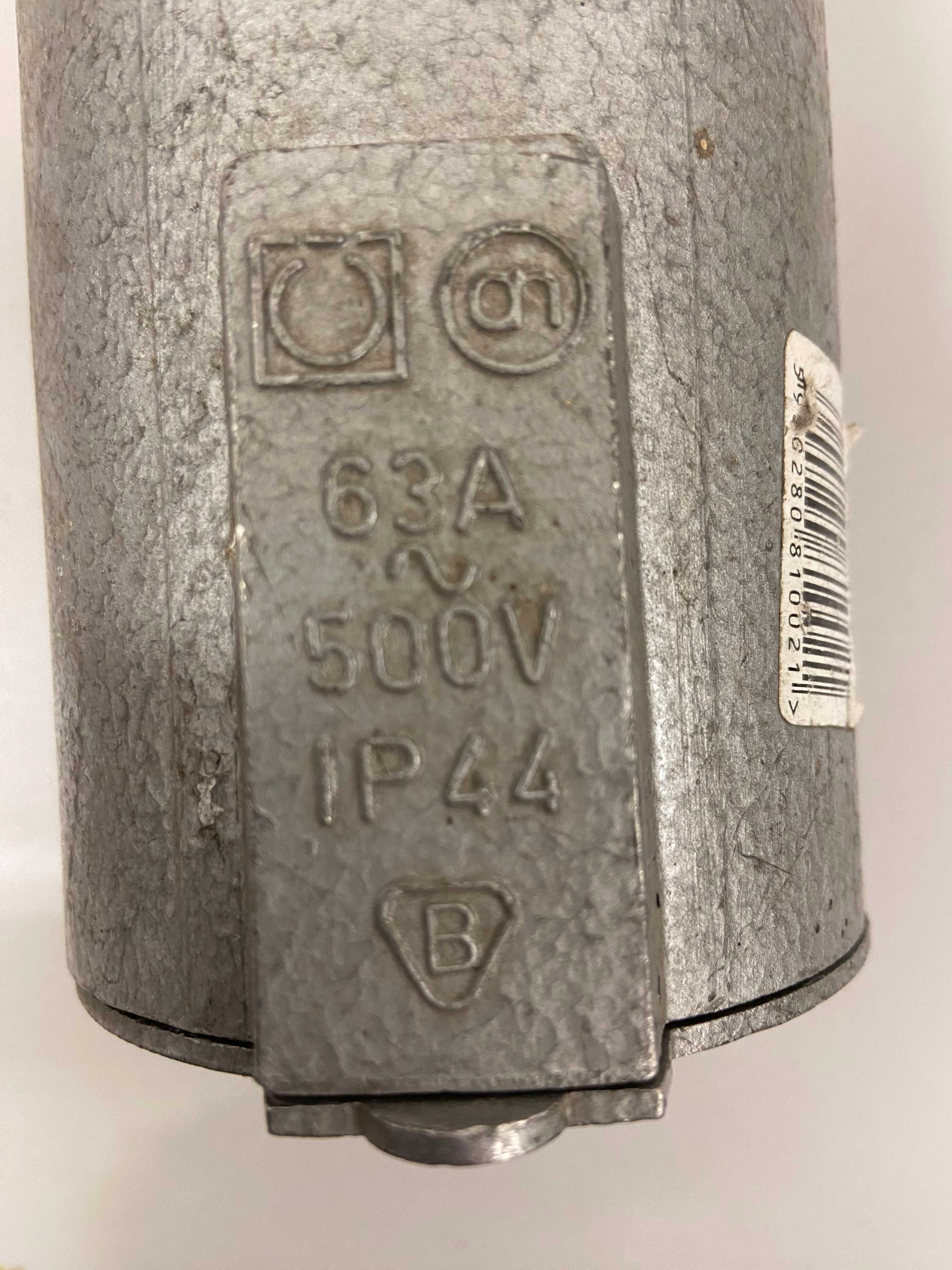 Gniazda siłowe / 63A / METAL / PŁASKIE BOLCE / POLSKIE - Nowe, używane