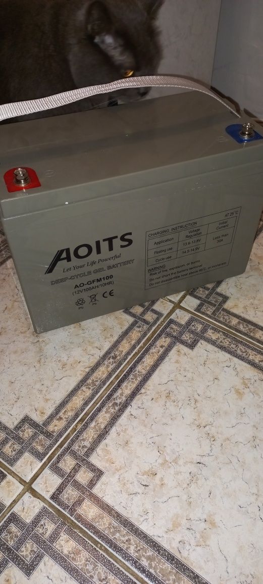 Гелева батарея Aoits 100 Ah/12 вольт