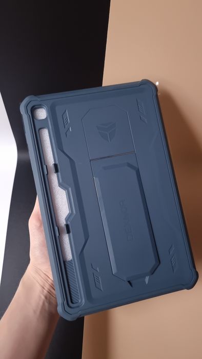Etui Dexnor do Samsung Galaxy Tab S6 Lite granatowe, z ochroną ekranu