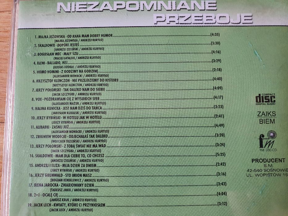 Niezapomniane przeboje cz.I (Skaldowie, Połomski, Wodecki, Jarocka)