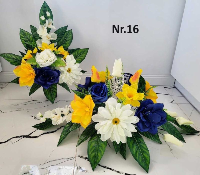 Komplet STROIK na grób, Cmentarz, KOMPOZYCJA kwiatowa ,Wiązanka bukiet