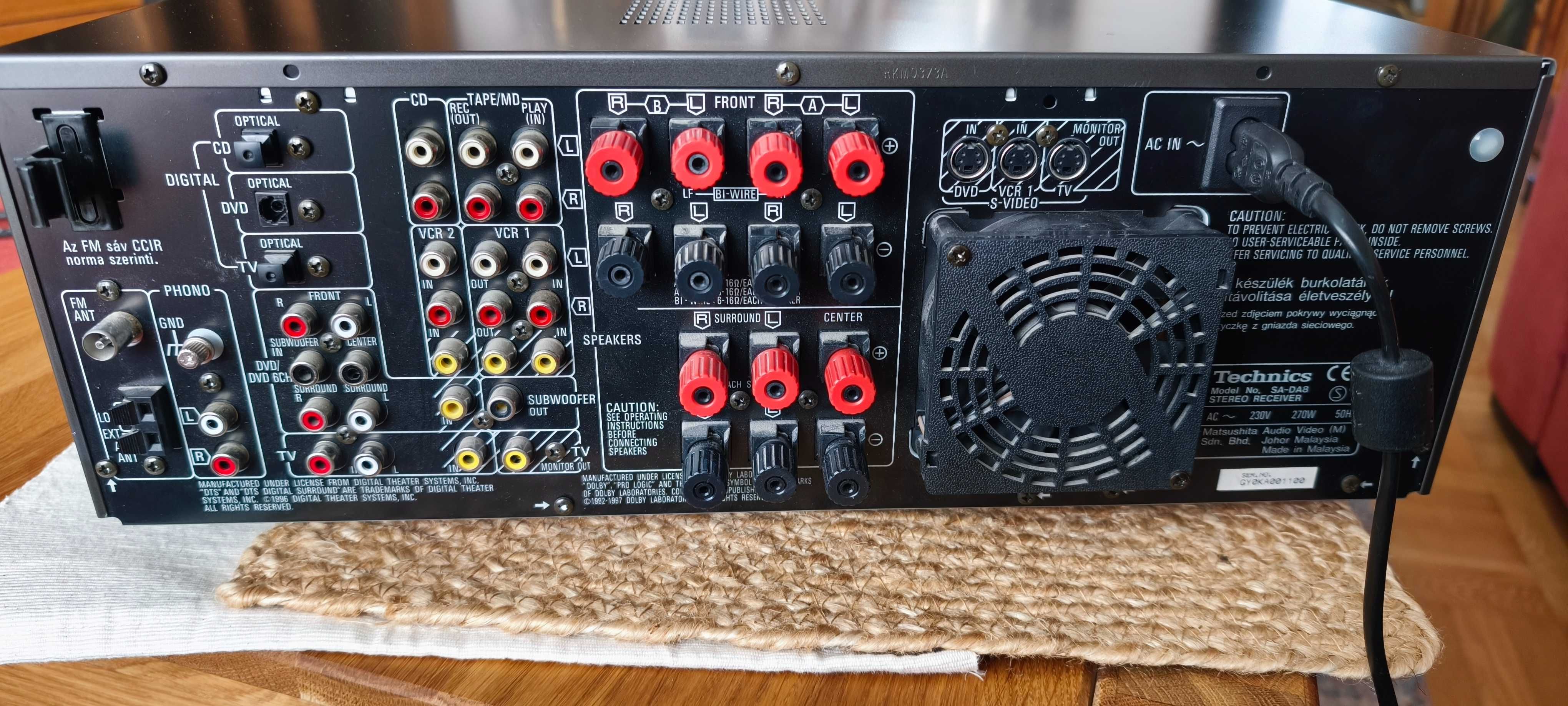 Amplituner Technics SA-DA8 z pilotem