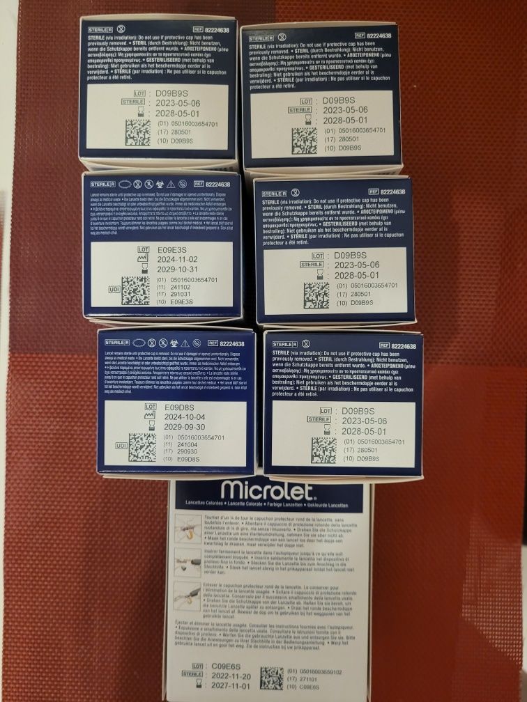 Ланцети до проколювача Microlet